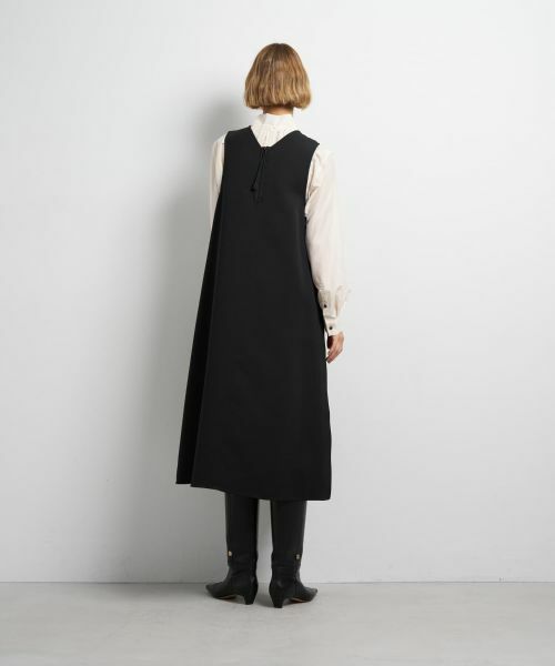 LANVIN en Bleu / ランバン オン ブルー ドレス | トリプルクロスフレアジャンスカワンピース | 詳細11