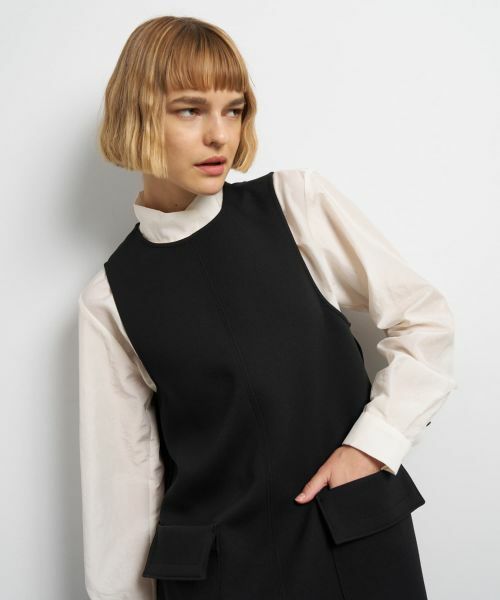 LANVIN en Bleu / ランバン オン ブルー ドレス | トリプルクロスフレアジャンスカワンピース | 詳細13