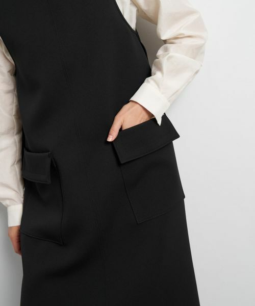 LANVIN en Bleu / ランバン オン ブルー ドレス | トリプルクロスフレアジャンスカワンピース | 詳細15