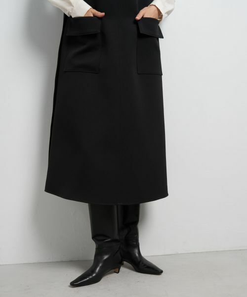 LANVIN en Bleu / ランバン オン ブルー ドレス | トリプルクロスフレアジャンスカワンピース | 詳細16