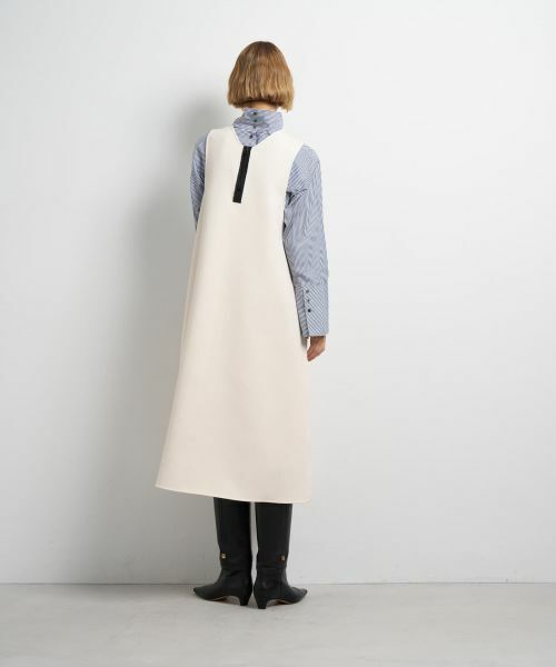 LANVIN en Bleu / ランバン オン ブルー ドレス | トリプルクロスフレアジャンスカワンピース | 詳細3