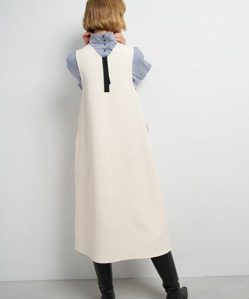 LANVIN en Bleu / ランバン オン ブルー ドレス | トリプルクロスフレアジャンスカワンピース | 詳細5