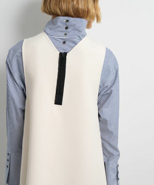 LANVIN en Bleu / ランバン オン ブルー ドレス | トリプルクロスフレアジャンスカワンピース | 詳細7