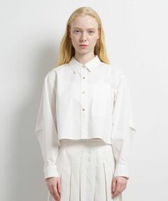 LANVIN en Bleu / ランバン オン ブルー シャツ・ブラウス | クロップドフレアシャツ