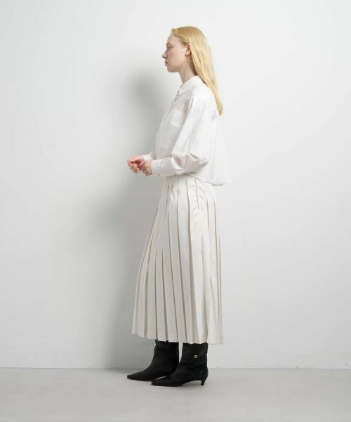 LANVIN en Bleu / ランバン オン ブルー シャツ・ブラウス | クロップドフレアシャツ | 詳細10