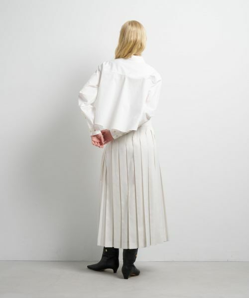 LANVIN en Bleu / ランバン オン ブルー シャツ・ブラウス | クロップドフレアシャツ | 詳細11