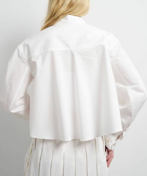 LANVIN en Bleu / ランバン オン ブルー シャツ・ブラウス | クロップドフレアシャツ | 詳細14