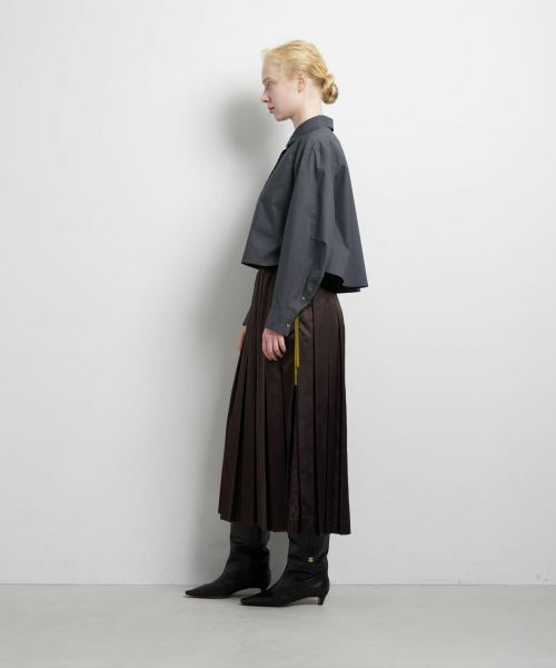 LANVIN en Bleu / ランバン オン ブルー シャツ・ブラウス | クロップドフレアシャツ | 詳細18