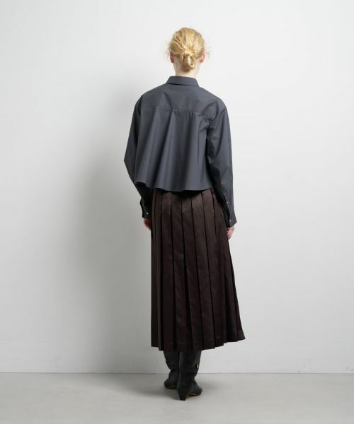 LANVIN en Bleu / ランバン オン ブルー シャツ・ブラウス | クロップドフレアシャツ | 詳細19