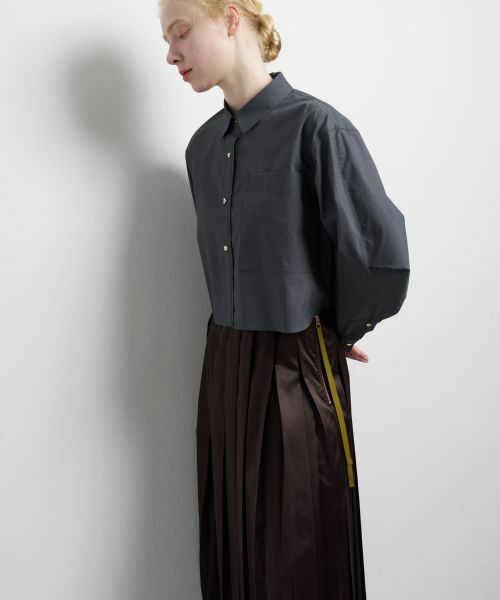 LANVIN en Bleu / ランバン オン ブルー シャツ・ブラウス | クロップドフレアシャツ | 詳細21