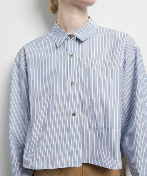 LANVIN en Bleu / ランバン オン ブルー シャツ・ブラウス | クロップドフレアシャツ | 詳細7