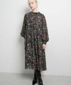 LANVIN en Bleu / ランバン オン ブルー ドレス | AUBE & BRUMEプリントサイドボウタイワンピース