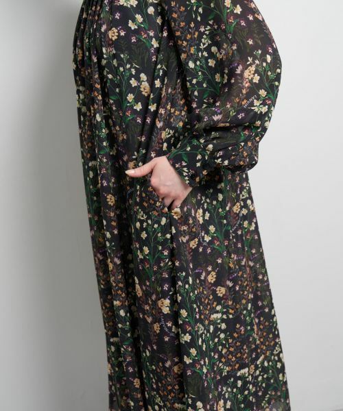 LANVIN en Bleu / ランバン オン ブルー ドレス | AUBE & BRUMEプリントサイドボウタイワンピース | 詳細7