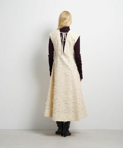 LANVIN en Bleu / ランバン オン ブルー ドレス | ハンドカットジャガードワンピース | 詳細3