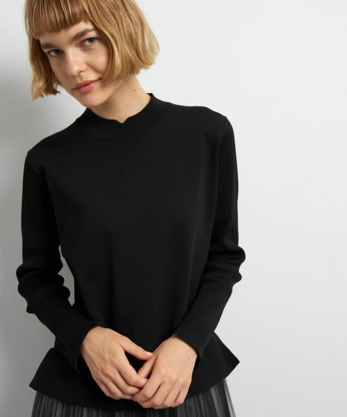 LANVIN en Bleu / ランバン オン ブルー ドレス | チュールプリーツコンビニットワンピース | 詳細19