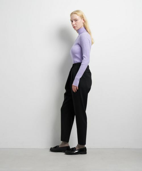 LANVIN en Bleu / ランバン オン ブルー その他パンツ | フロントタックテーパードパンツ | 詳細10