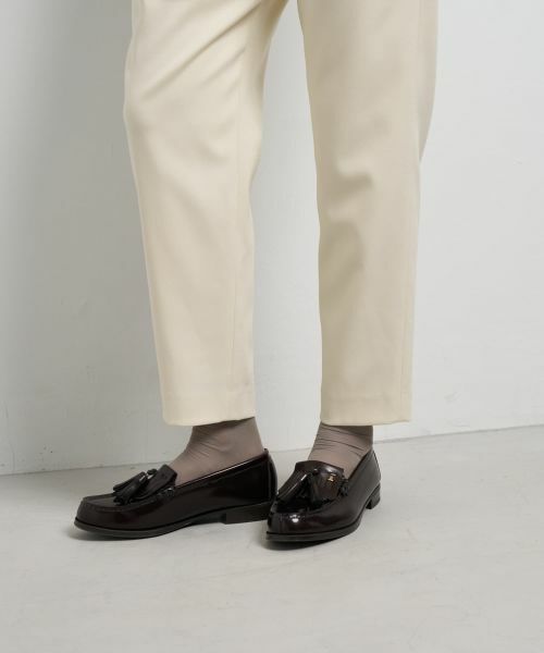 LANVIN en Bleu / ランバン オン ブルー その他パンツ | フロントタックテーパードパンツ | 詳細8