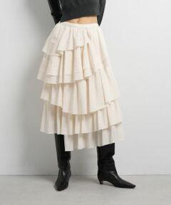 LANVIN en Bleu / ランバン オン ブルー ロング・マキシ丈スカート | ランダムティアードフリルスカート