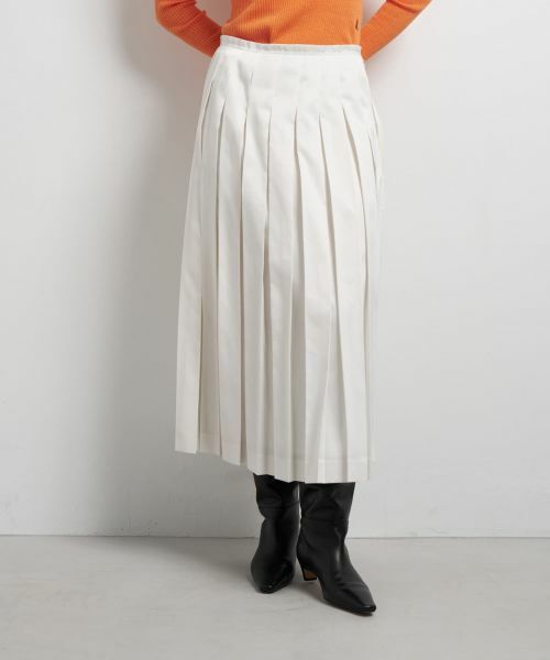 LANVIN en Bleu / ランバン オン ブルー ロング・マキシ丈スカート | LIMONTA East サテンプリーツスカート | 詳細10