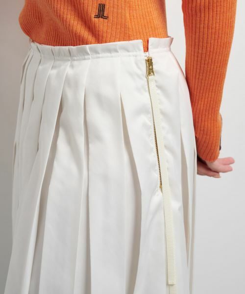 LANVIN en Bleu / ランバン オン ブルー ロング・マキシ丈スカート | LIMONTA East サテンプリーツスカート | 詳細13