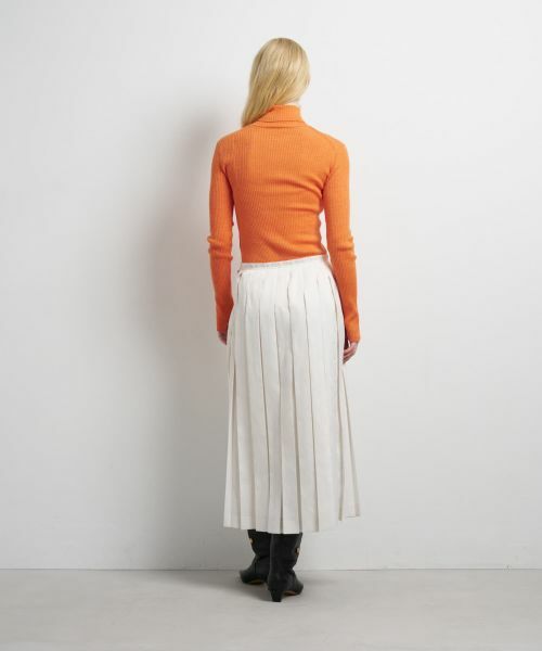 LANVIN en Bleu / ランバン オン ブルー ロング・マキシ丈スカート | LIMONTA East サテンプリーツスカート | 詳細9