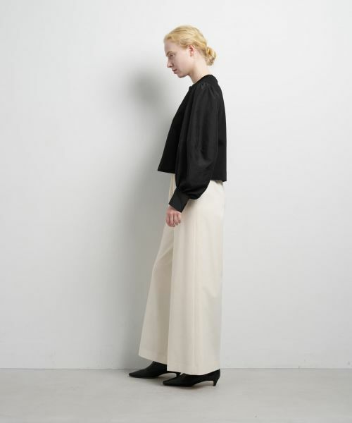 LANVIN en Bleu / ランバン オン ブルー Tシャツ | ボリュームスリーブコンビブラウス | 詳細10