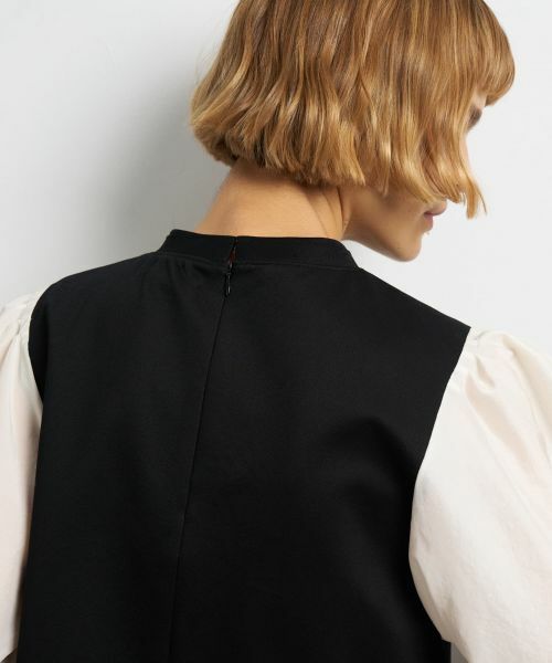 LANVIN en Bleu / ランバン オン ブルー Tシャツ | ボリュームスリーブコンビブラウス | 詳細8