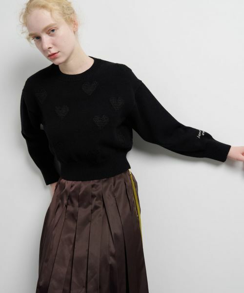 LANVIN en Bleu / ランバン オン ブルー カーディガン・ボレロ | ハートインターシャニット | 詳細13