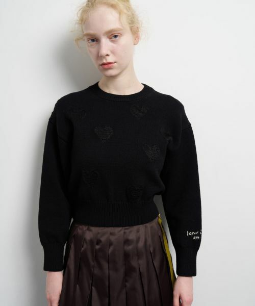 LANVIN en Bleu / ランバン オン ブルー カーディガン・ボレロ | ハートインターシャニット | 詳細14