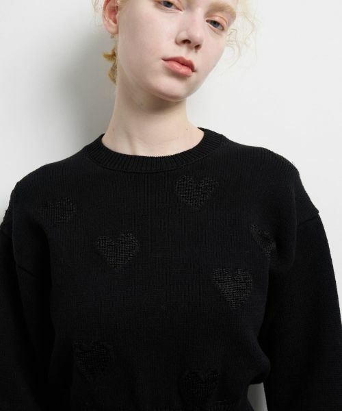 LANVIN en Bleu / ランバン オン ブルー カーディガン・ボレロ | ハートインターシャニット | 詳細17