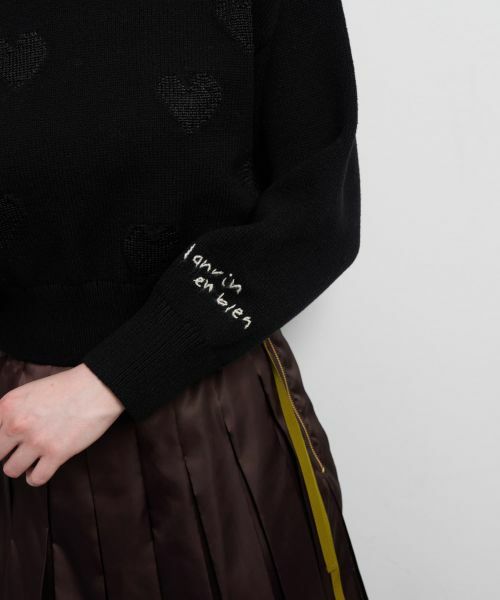 LANVIN en Bleu / ランバン オン ブルー カーディガン・ボレロ | ハートインターシャニット | 詳細18