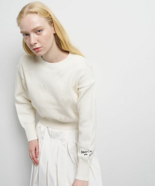 LANVIN en Bleu / ランバン オン ブルー カーディガン・ボレロ | ハートインターシャニット | 詳細4