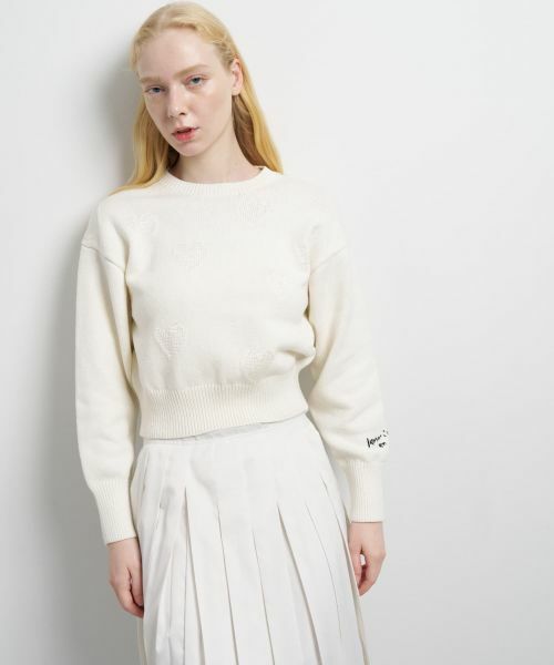 LANVIN en Bleu / ランバン オン ブルー カーディガン・ボレロ | ハートインターシャニット | 詳細7