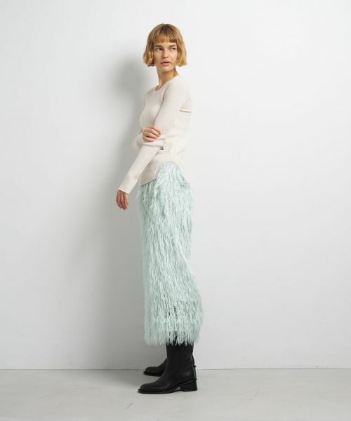 LANVIN en Bleu / ランバン オン ブルー ニット・セーター | カラーポイントクルーネックリブニット | 詳細11