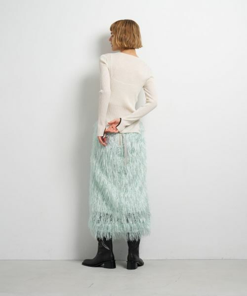 LANVIN en Bleu / ランバン オン ブルー ニット・セーター | カラーポイントクルーネックリブニット | 詳細12