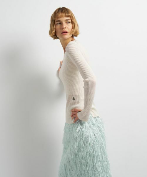 LANVIN en Bleu / ランバン オン ブルー ニット・セーター | カラーポイントクルーネックリブニット | 詳細14