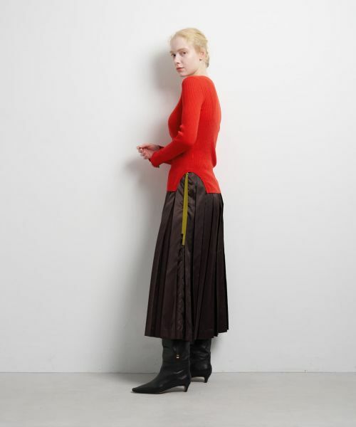 LANVIN en Bleu / ランバン オン ブルー ニット・セーター | カラーポイントクルーネックリブニット | 詳細2