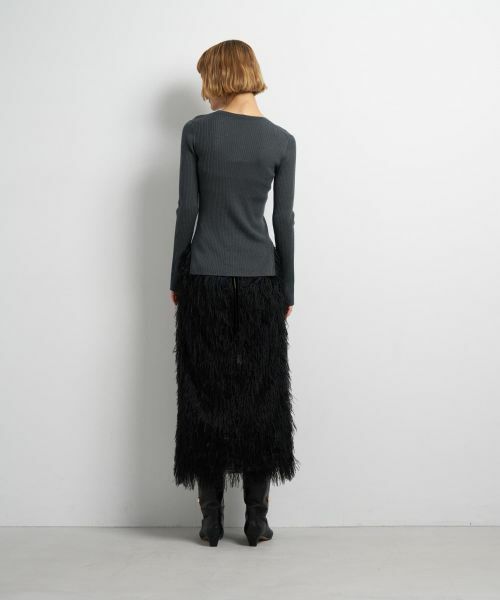 LANVIN en Bleu / ランバン オン ブルー ニット・セーター | カラーポイントクルーネックリブニット | 詳細21