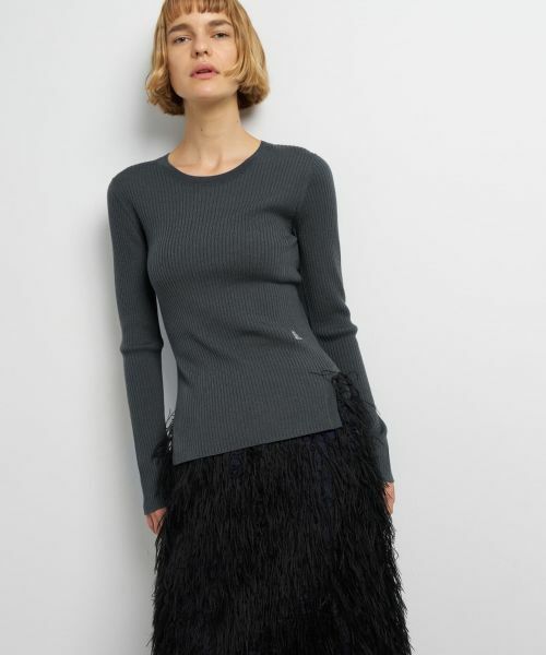 LANVIN en Bleu / ランバン オン ブルー ニット・セーター | カラーポイントクルーネックリブニット | 詳細22