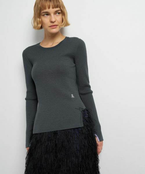 LANVIN en Bleu / ランバン オン ブルー ニット・セーター | カラーポイントクルーネックリブニット | 詳細23