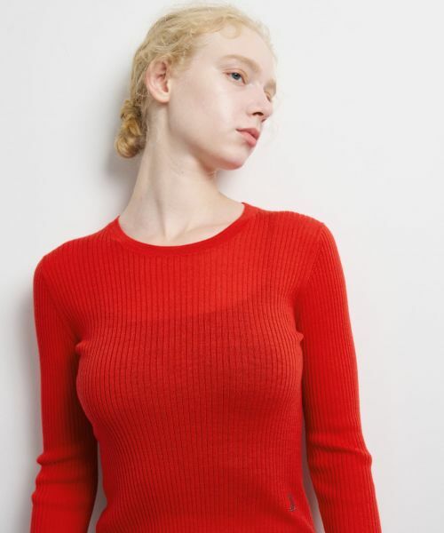 LANVIN en Bleu / ランバン オン ブルー ニット・セーター | カラーポイントクルーネックリブニット | 詳細7