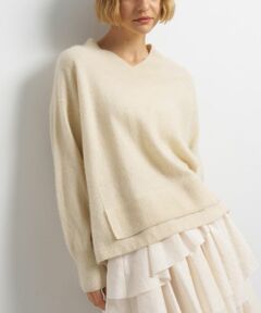 LANVIN en Bleu / ランバン オン ブルー ニット・セーター | ラクーンVネックニット