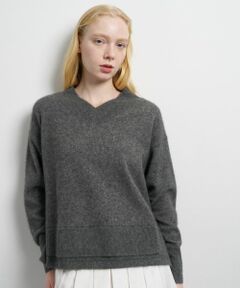 LANVIN en Bleu / ランバン オン ブルー ニット・セーター | ラクーンVネックニット