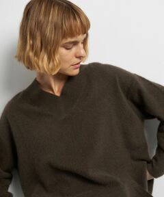 LANVIN en Bleu / ランバン オン ブルー ニット・セーター | ラクーンVネックニット