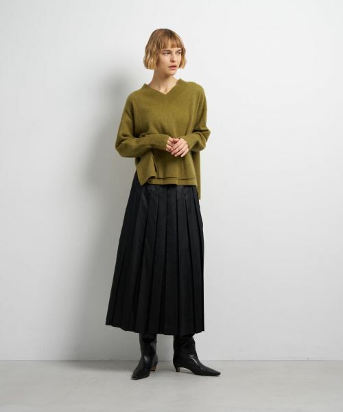 LANVIN en Bleu / ランバン オン ブルー ニット・セーター | ラクーンVネックニット | 詳細1