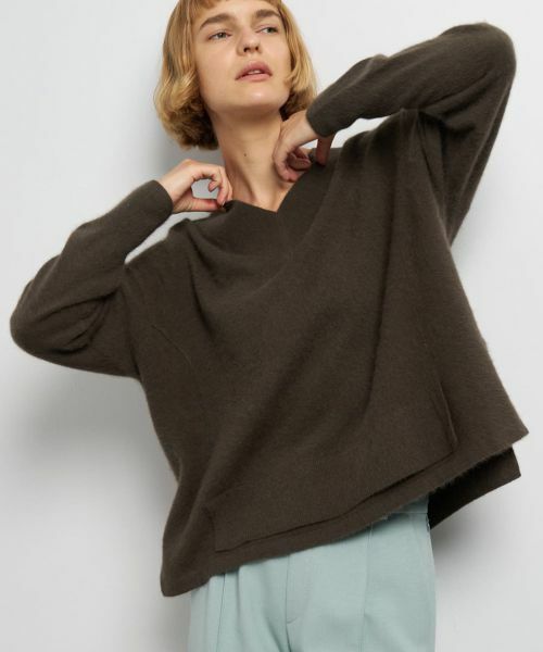 LANVIN en Bleu / ランバン オン ブルー ニット・セーター | ラクーンVネックニット | 詳細12