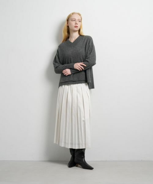 LANVIN en Bleu / ランバン オン ブルー ニット・セーター | ラクーンVネックニット | 詳細16