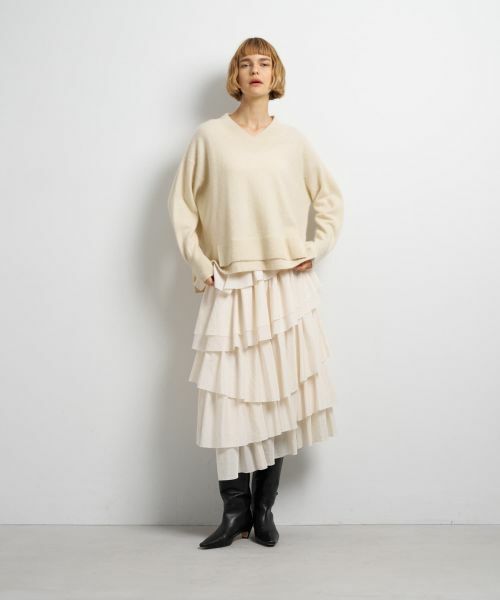 LANVIN en Bleu / ランバン オン ブルー ニット・セーター | ラクーンVネックニット | 詳細23