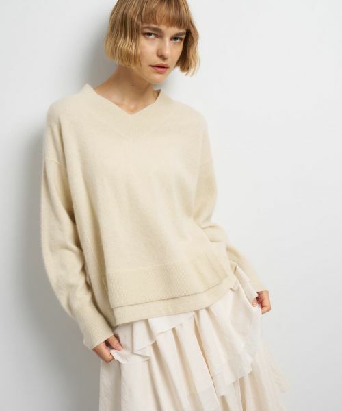 LANVIN en Bleu / ランバン オン ブルー ニット・セーター | ラクーンVネックニット | 詳細26