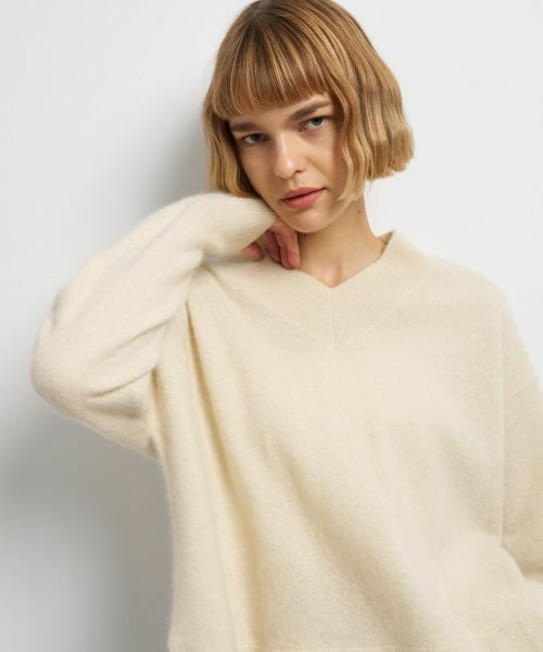 LANVIN en Bleu / ランバン オン ブルー ニット・セーター | ラクーンVネックニット | 詳細28